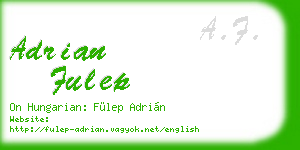 adrian fulep business card